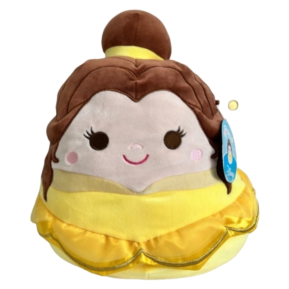 Disney Princess Belle Plush in Yellow and Brown Squishmallow Kelly Toy 14" New - Picture 7 of 7